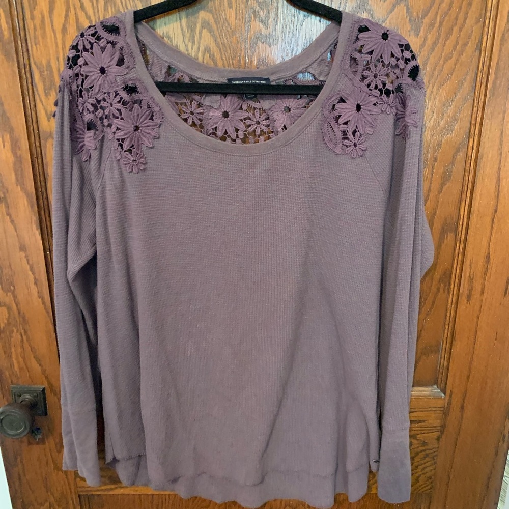 Purple thermal long sleeve